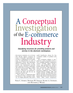 of the E-commerce