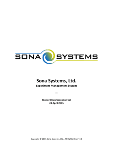 Sona Systems, Ltd. - Idaho State University