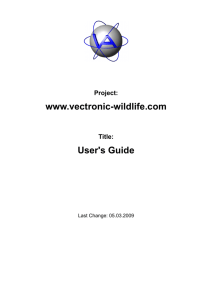 User's Guide - Vectronic Aerospace GmbH