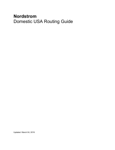 Nordstrom Domestic USA Routing Guide
