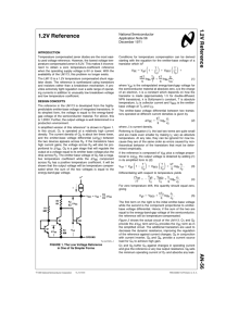 1.2 Volt Reference - Elektronik