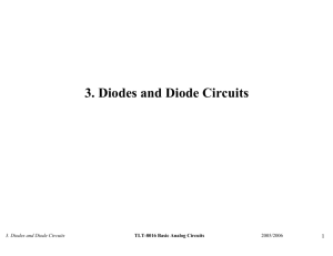 3. Diodes and Diode Circuits