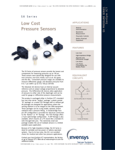 Low Cost Pressure Sensors