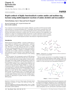 Rapid synthesis of highly functionalised α-amino