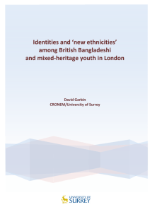 new ethnicities - University of Surrey