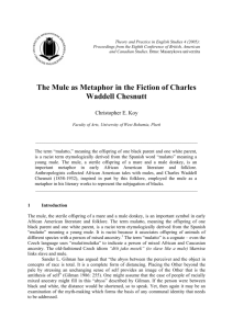 Christopher E. Koy: The Mule as Metaphor in the Fiction of Charles