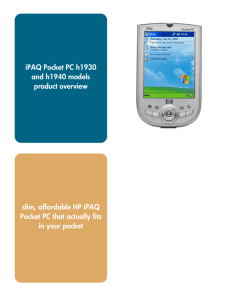 iPAQ Pocket PC h1930 and h1940 Models