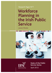 Workforce Planning in the Irish Public Service