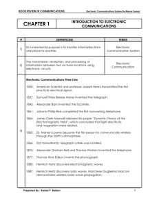 (chapter 1) introduction to electronic communication(1-18)