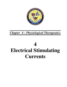 4 Electrical Stimulating Currents