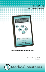 CS6101 Interferential Stimulator