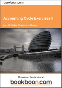 Accounting Cycle Exercises II