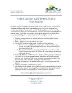 Home Wound Care Instructions