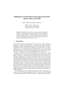 Modeling the Assertion Based Audit Approach into REA and the