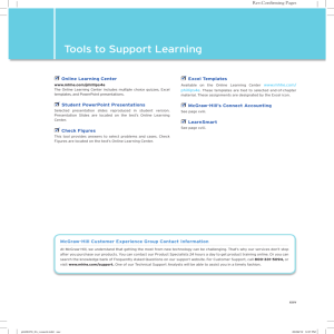 Tools to Support Learning