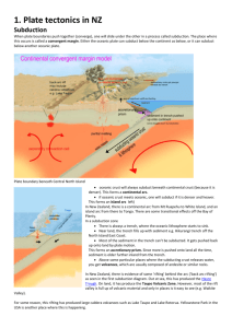 1. Plate tectonics in NZ