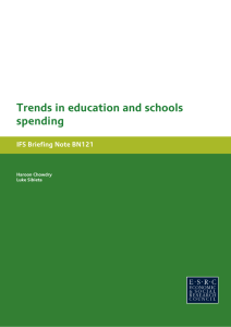 Trends in education and schools spending