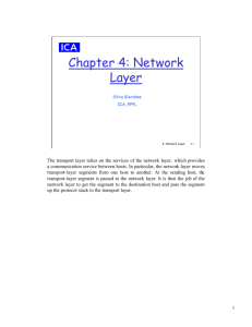 Chapter 4: Network Layer