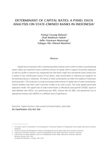 determinant of capital ratio: a panel data analysis