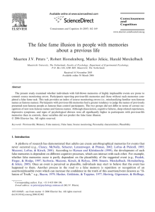 The false fame illusion in people with memories about a previous life