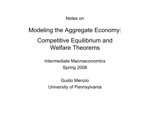 Competitive Equilibrium - University of Pennsylvania