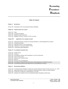 Accounting Procedures Handbook