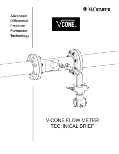 v-cone flow meter technical brief