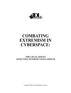 combating extremism in cyberspace - ADL - Anti