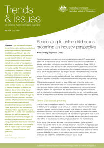 Responding to online child sexual grooming: an industry perspective