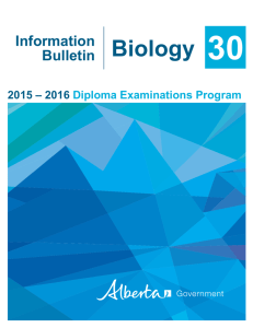 Biology 30 - Alberta Education