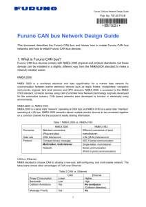 Furuno CAN Bus Network Design Guide