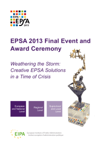EPSA 2013 Final Event and Award Ceremony