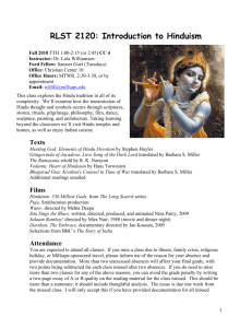 RLST 2120: Hinduism: A Textual Approach