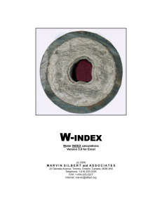 w-index - Marvin Silbert and Associates