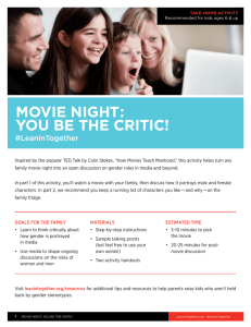 MOVIE NIGHT: YOU BE THE CRITIC!