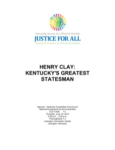 henry clay - Kentucky Bar Association