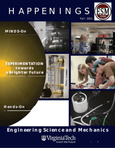 Happenings Fall 2011 - Engineering Science and Mechanics