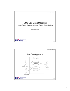 UML Use Case Modeling