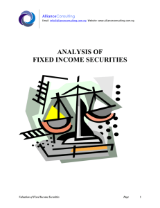 analysis of fixed income securities