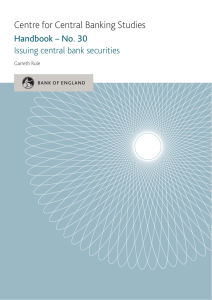 Issuing central bank securities - Handbook No.30