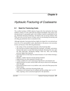Chapter 8—Hydraulic Fracturing of Coalseams