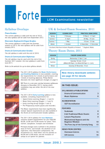 LCM Exams - Forte magazine 2010.3