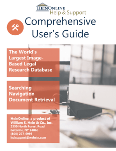 Comprehensive User's Guide