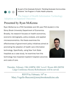Presented by Ryan McKenna - Program in Public Health