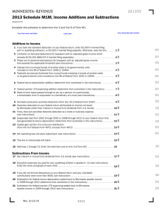2013 Income Additions and Subtractions (onscreen version)