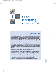 Sport marketing introduction
