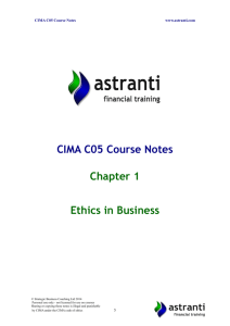 C05 Fundamentals of Ethics, Corporate Governance and Business