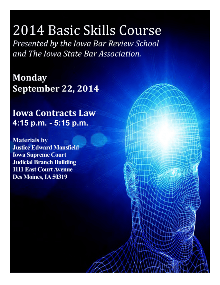 coverpages for outlines The Iowa State Bar Association