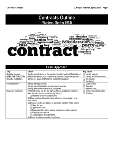 Contracts Outline