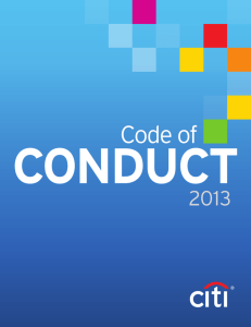 Citigroup Code of Conduct